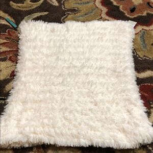 Soft Faux Fur infinity scarf- Cream